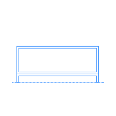 Furniture Bookcases Sapporo Shelving 1 High Editable Svg Line Art, Free Vectors File